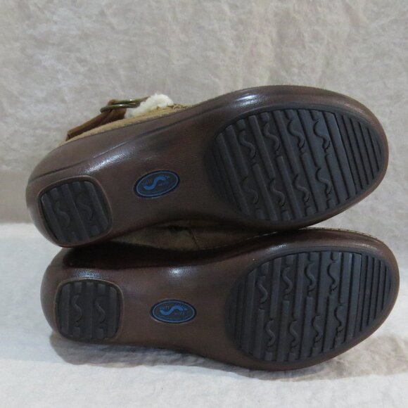 SoftWalk Manchester Suede Leather Boots With Faux Shearling Trim SIZE 8.5 - Picture 10 of 12